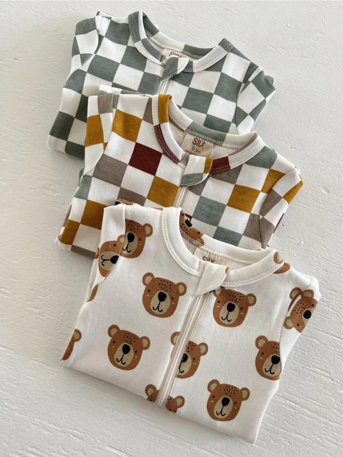 Bear Organic Zip Footie