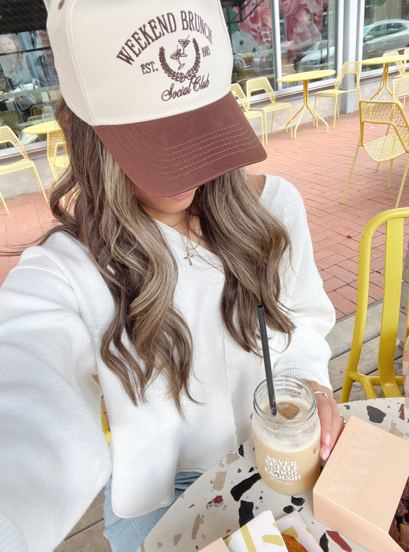 Weekend Brunch Club Vintage Hat