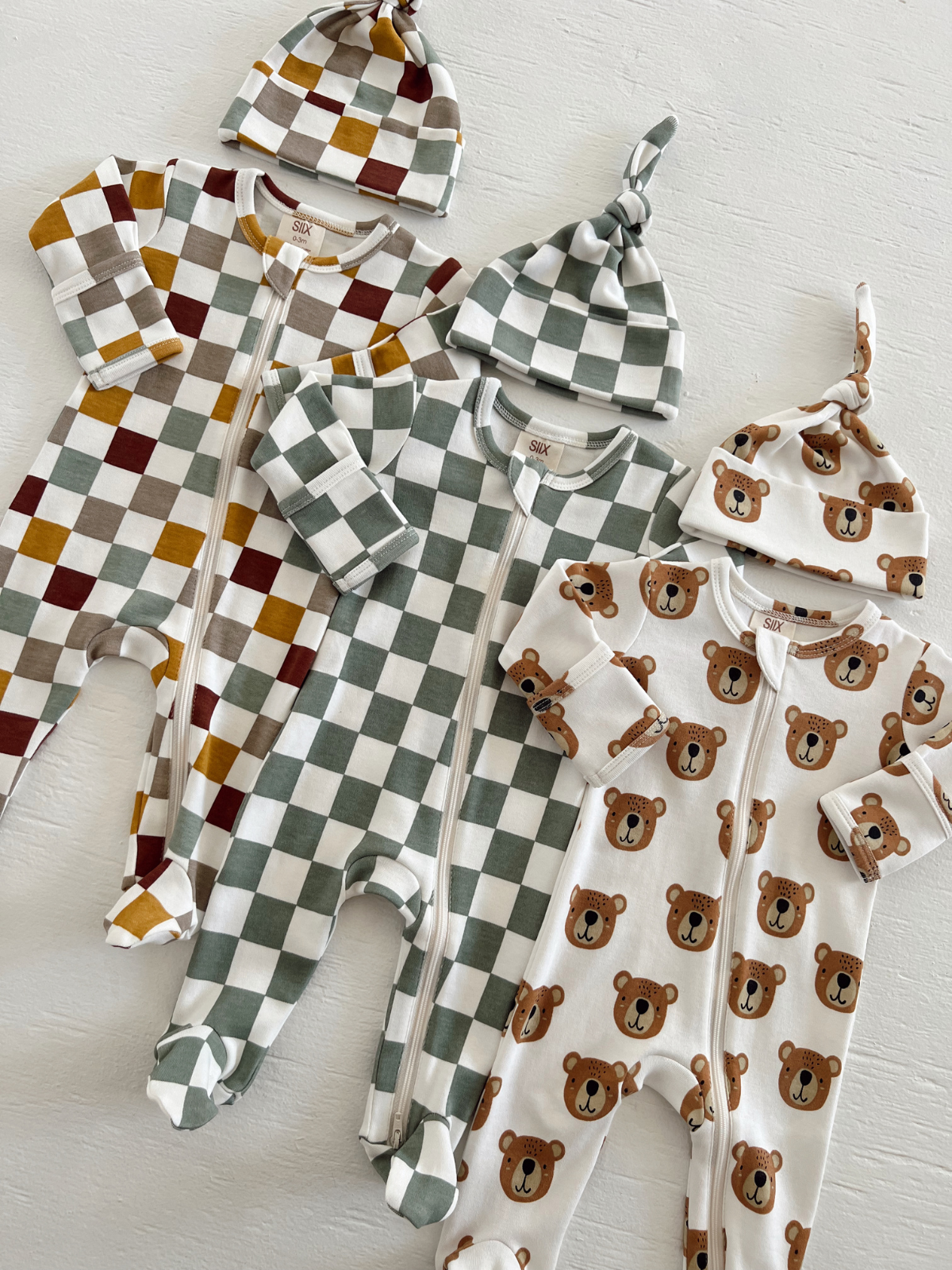 Bear Organic Zip Footie