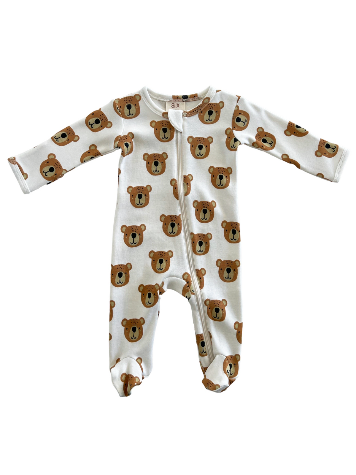 Bear Organic Zip Footie