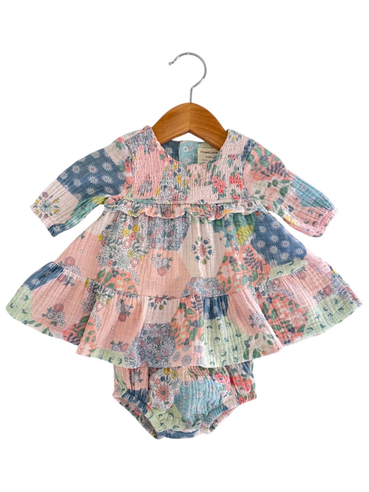 Baby Patchwork Dress & Bloomer Set