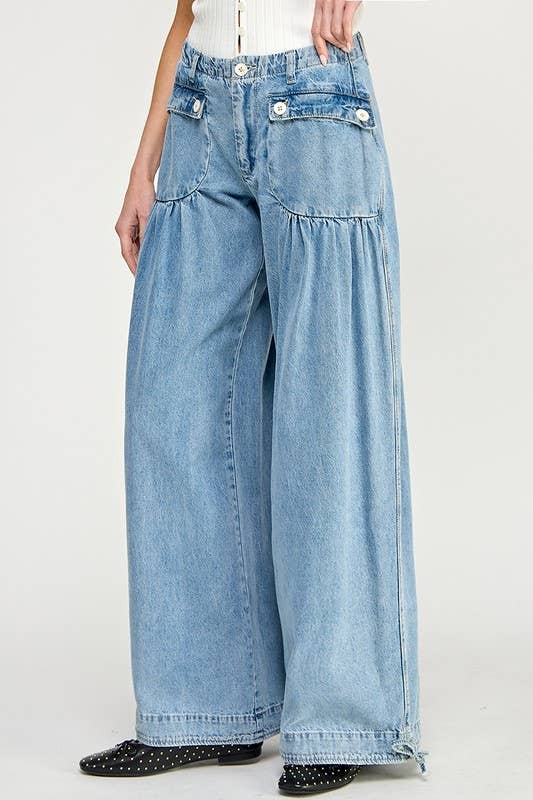 Lotus Dreams Wide Leg Jeans
