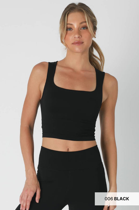 Clean Line Square Neck Seamless Top