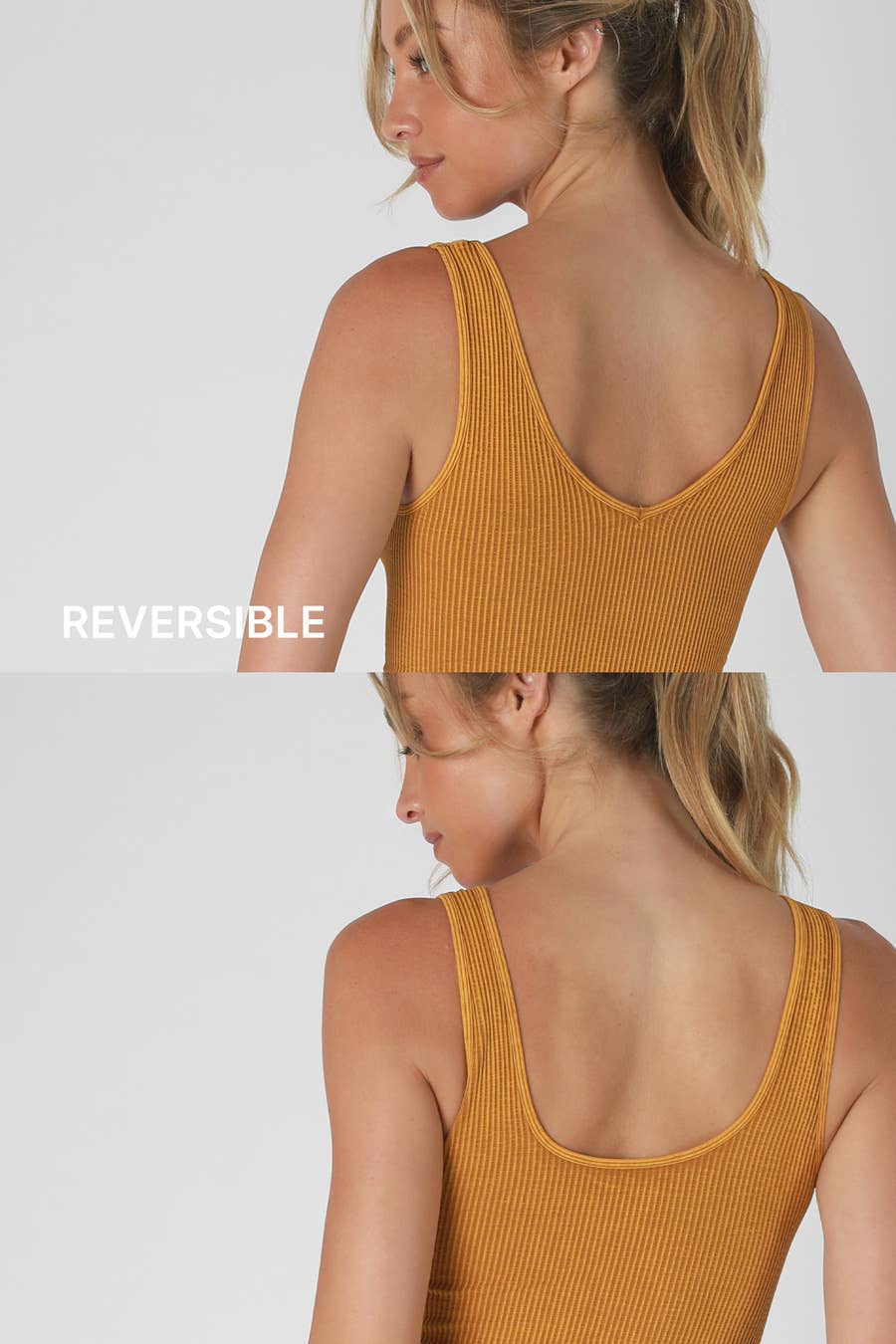 Ribbed Reversible Seamless Top