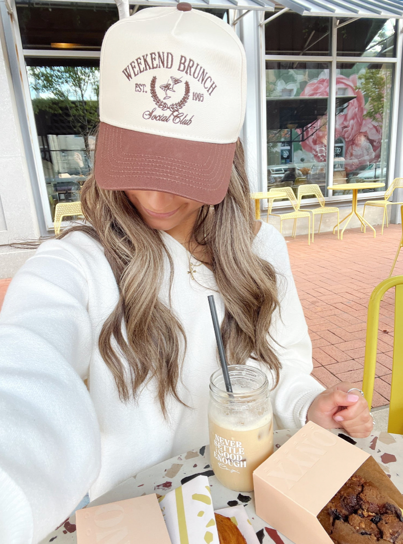 Weekend Brunch Club Vintage Hat