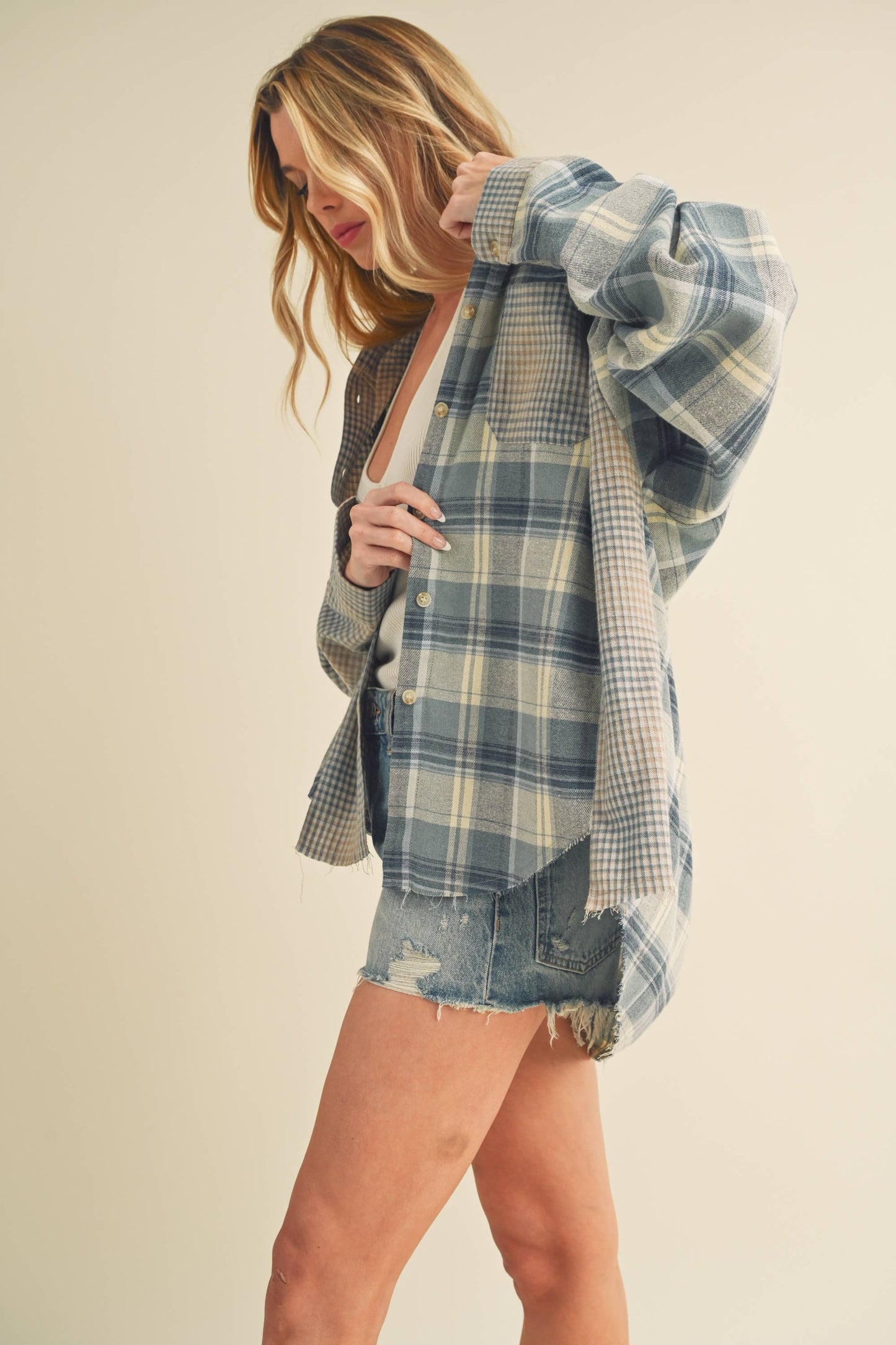State of Style Plaid Top