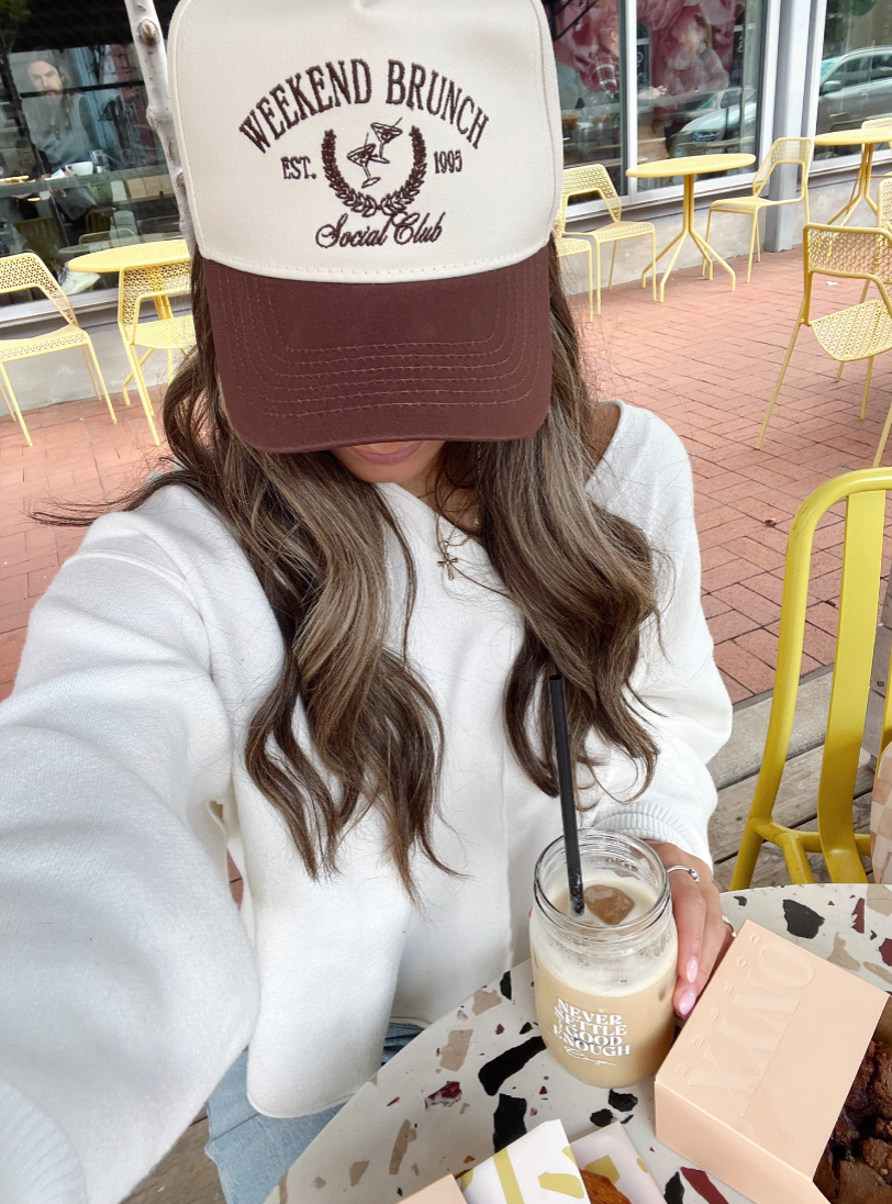 Weekend Brunch Club Vintage Hat