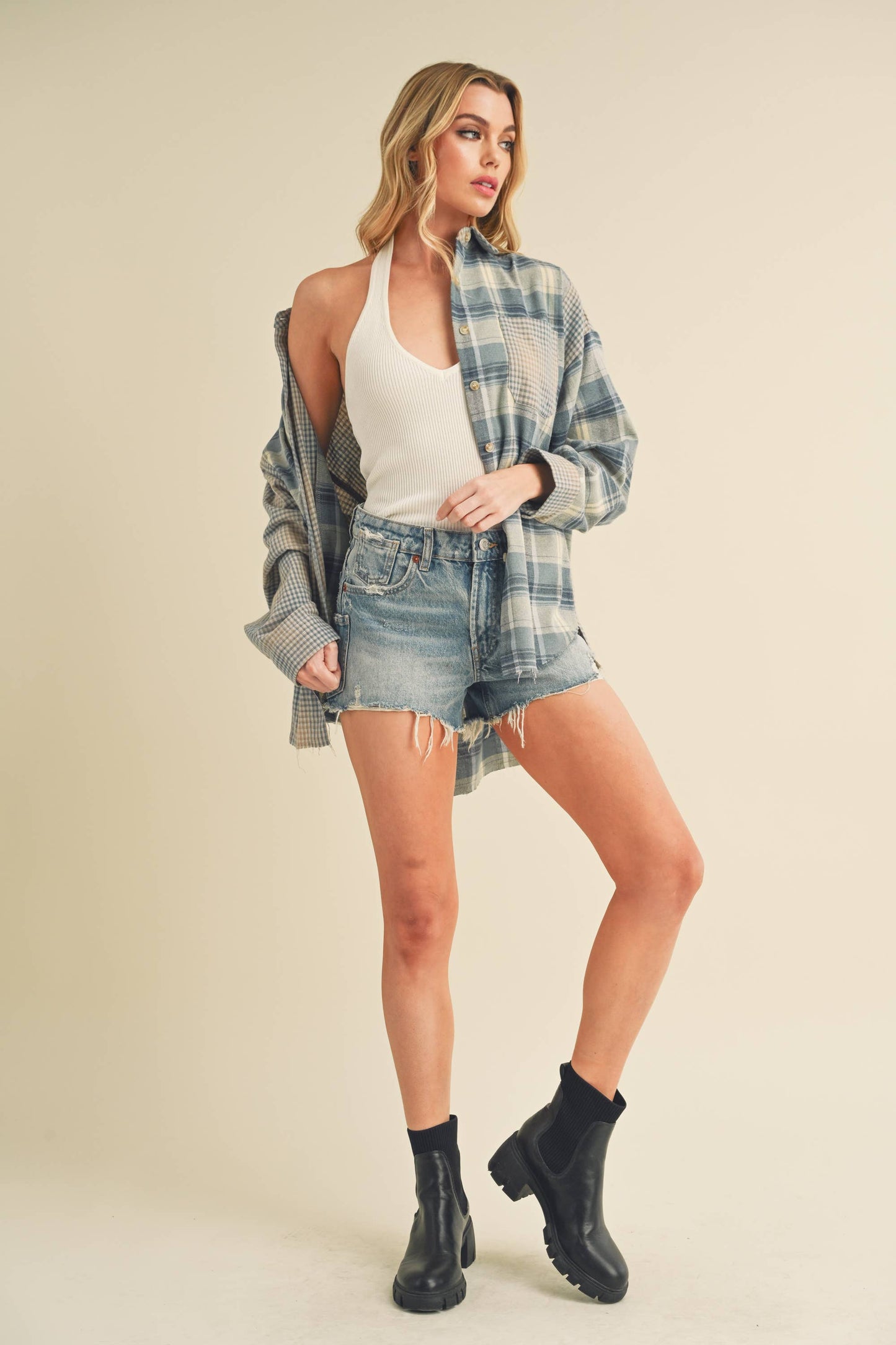 State of Style Plaid Top