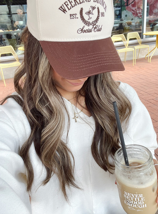 Weekend Brunch Club Vintage Hat