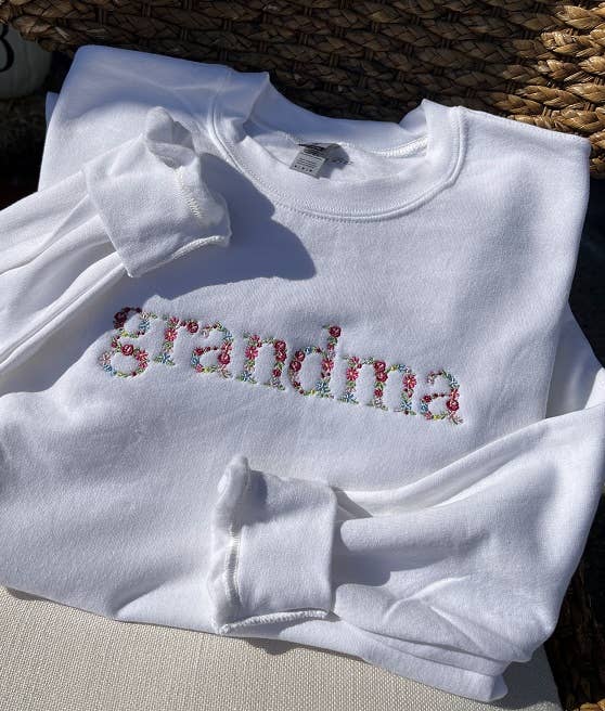 Grandma Embroidered Crewneck