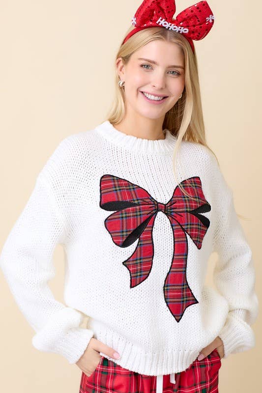 Red Ribbon Sweater