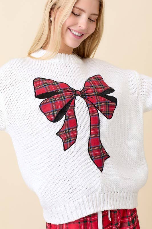 Red Ribbon Sweater