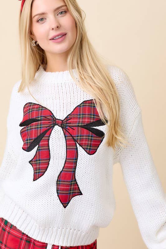 Red Ribbon Sweater