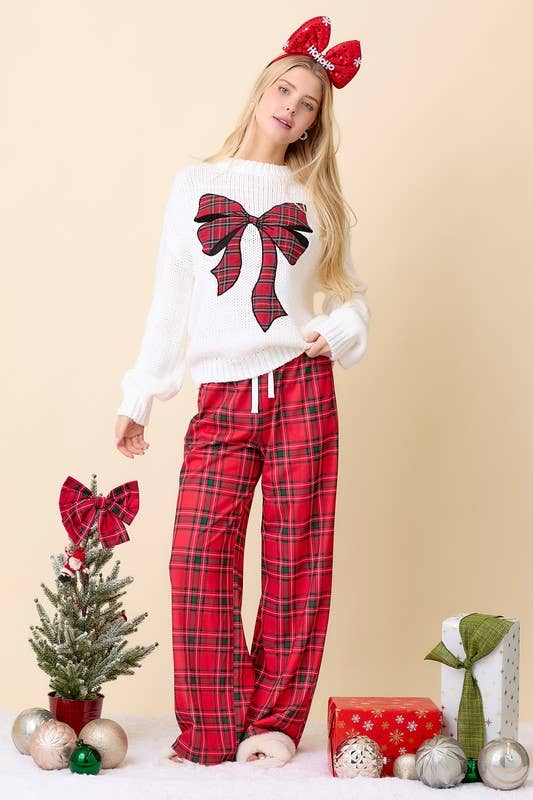 Red Ribbon Sweater