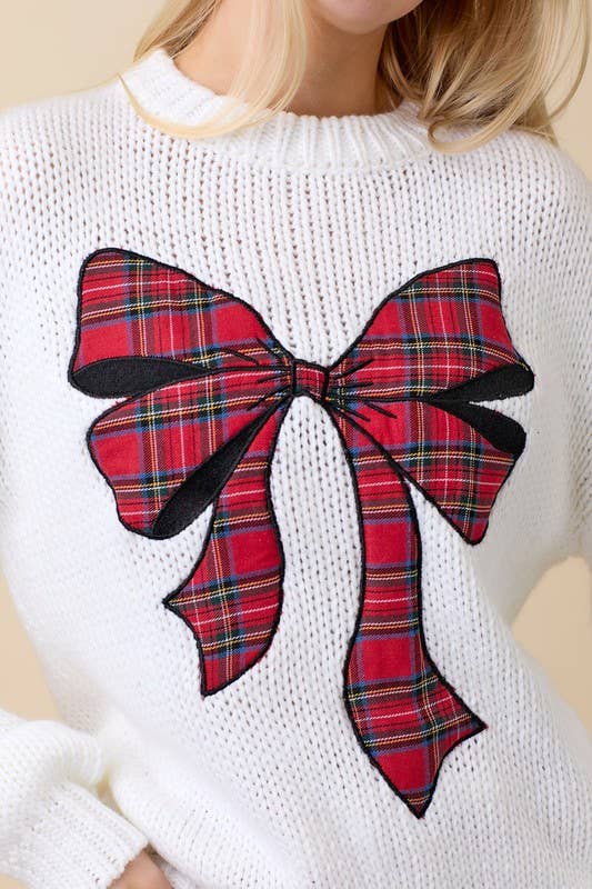 Red Ribbon Sweater