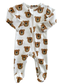 Bear Organic Zip Footie